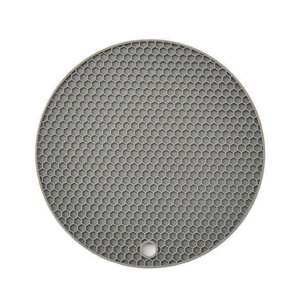 Silikon Yuvarlak Nihale - Gri - 17,5 cm