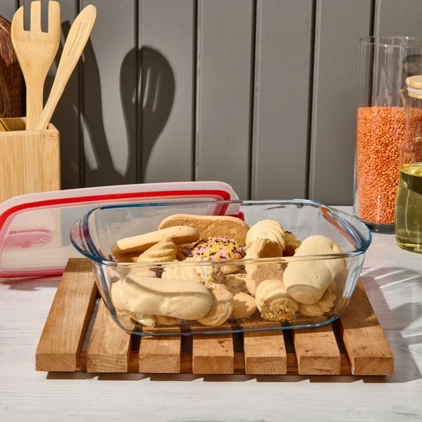 Cook  Head Dikdörtgen Kilitli Saklama Kabı - 2,5 lt