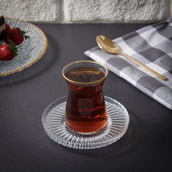 Riva 14645 Cam Çay Tabağı