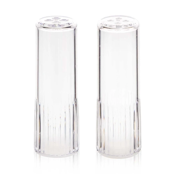 Time Kristal Tuzluk Biberlik - Şeffaf - 12 cm - 2