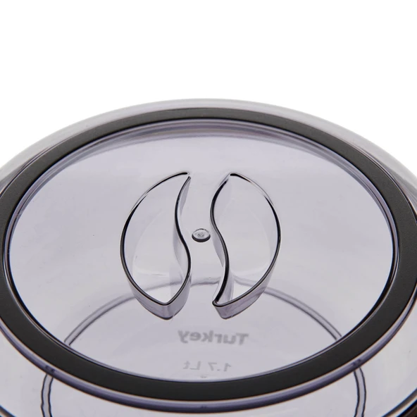 Yuvarlak Plastik Saklama Kabı - Füme - 1,75 lt - 3