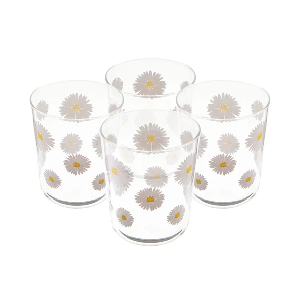 Fiona 4'lü Bardak Seti - Şeffaf - 315 ml - 2