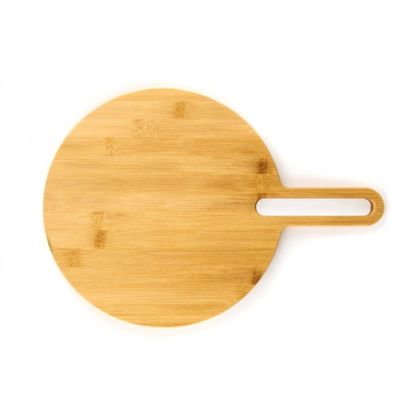 Bambu Yuvarlak Kesim Tahtası - Kahverengi - 40x28 cm - 2