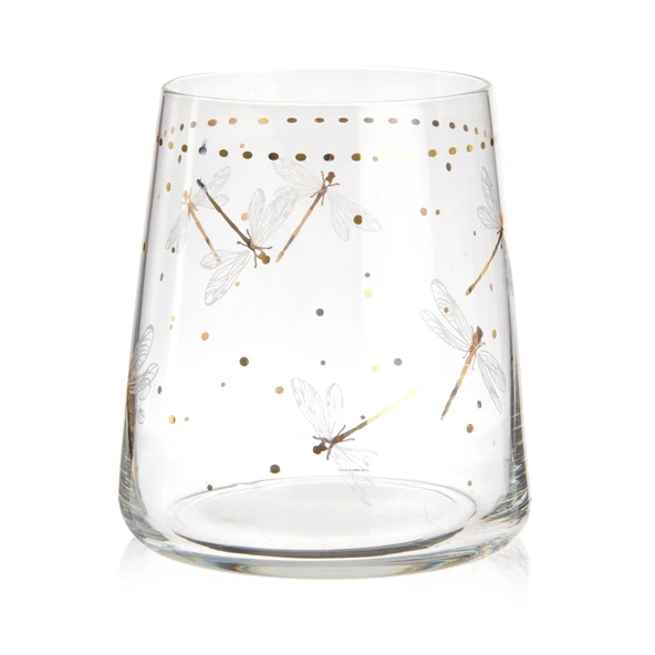 Dragonfly 4'lü Su Bardağı - Renkli - 420 ml - 3