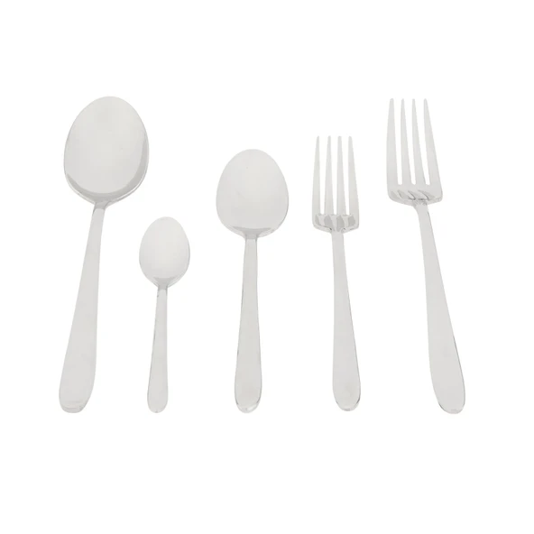 Sultan Sade 30 Parça Çatal Kaşık Seti - Gri - 2