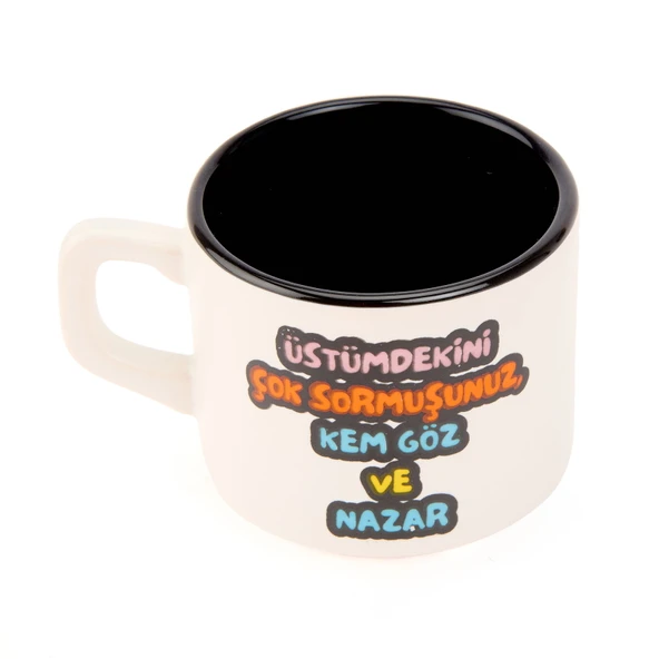 Tasarım Üstümdekini Çok Sormuşsunuz Sloganlı Venüs Kupa - Renkli - 195 ml - 3