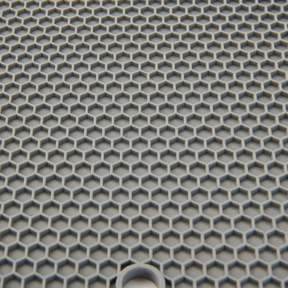 Silikon Yuvarlak Nihale - Gri - 17,5 cm - 2