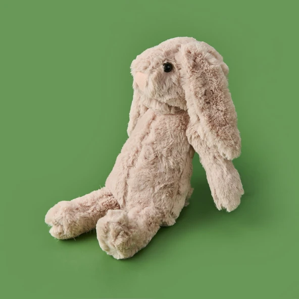Soft Rabbit Figürlü Yastık - Bej - 16x35 cm - 3