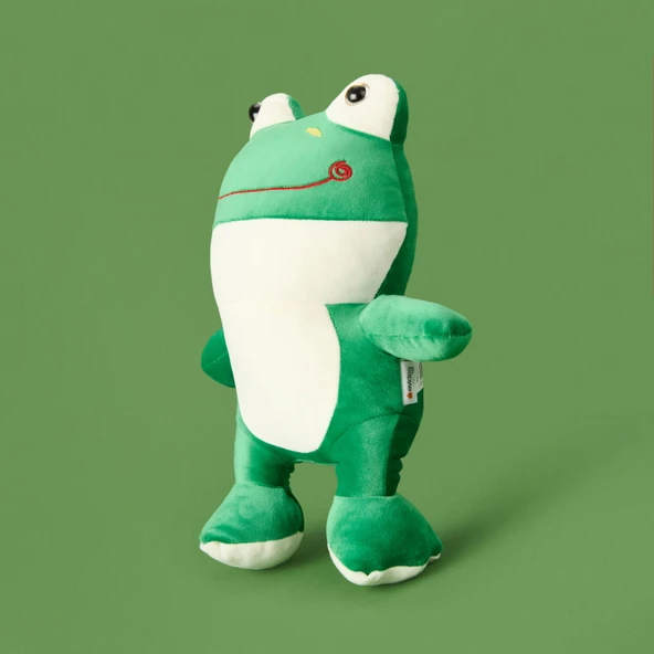 Soft Kurbağa Figürlü Yastık - Yeşil - 35x20 cm - 3