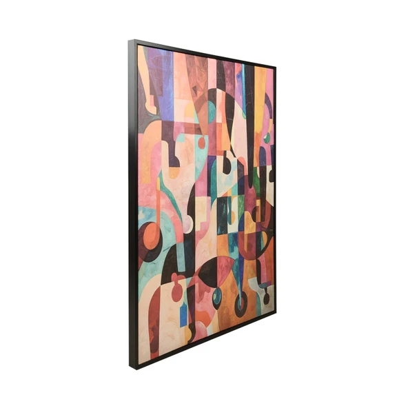 Deco Human Tablo - Renkli - 100x75 cm - 2