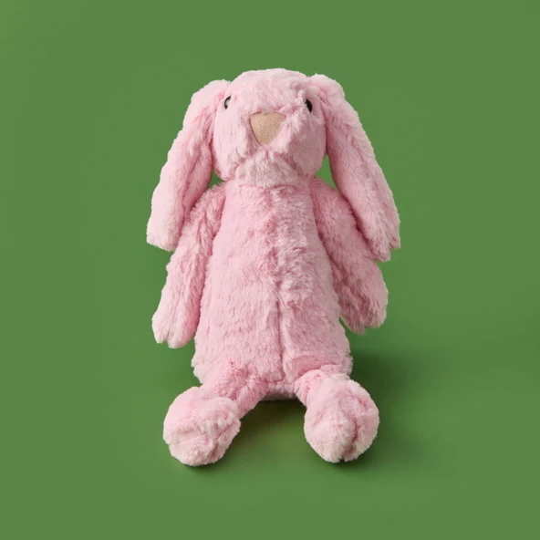 Soft Rabbit Figürlü Yastık - Pembe - 16x35 cm - 2