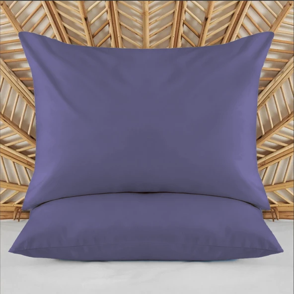Soft Basic 2'li Yastık Kılıfı - Lacivert - 50x70 cm
