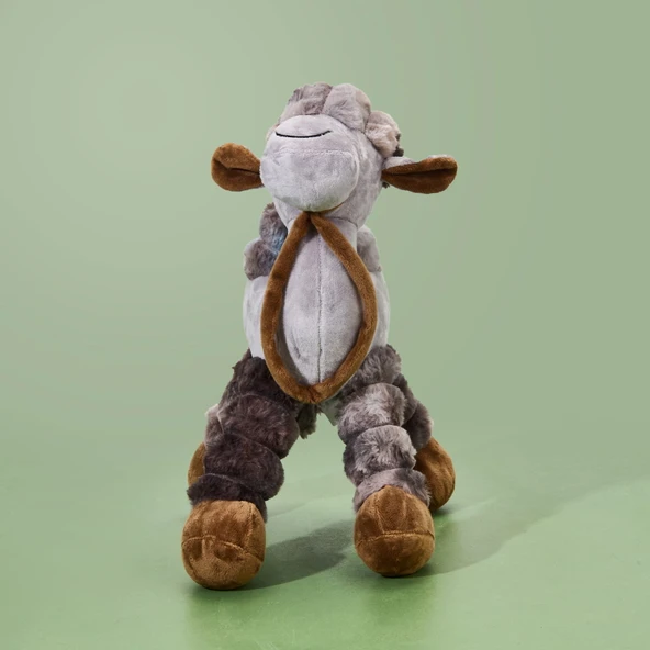 Deve Figürlü Yastık - Gri - 60x40 cm ürün görseli 1