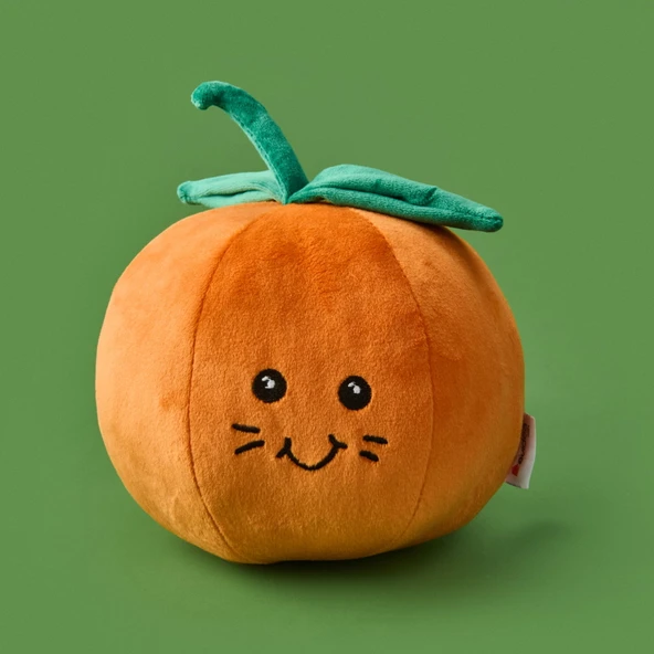 Soft Portakal Figürlü Yastık - Turuncu - 25 cm - 2