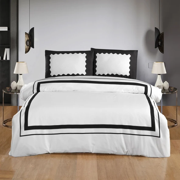 Soft Blanco Çift Kişilik Nevresim Takımı - Beyaz - 2