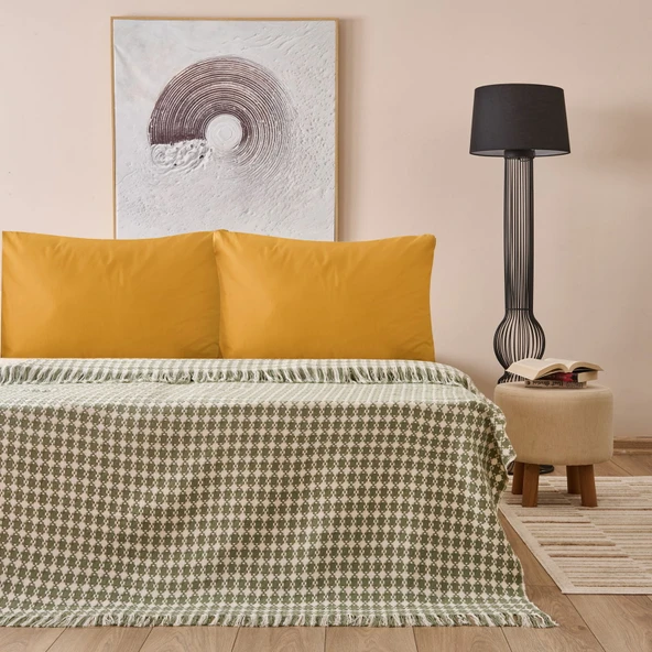 Soft Verda Tek Kişilik Pike - Yeşil - 160x220 cm