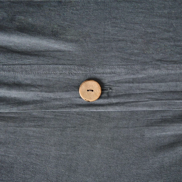 Soft Anthracite Çift Kişilik Nevresim Takımı - Antrasit - 3