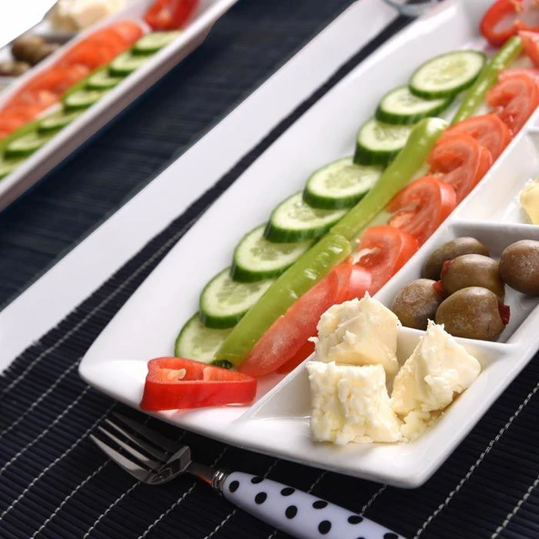 in Kitchen 6 Bölmeli Kahvaltı Tabağı - Beyaz - 2