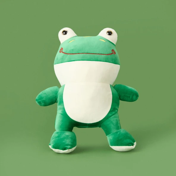 Soft Kurbağa Figürlü Yastık - Yeşil - 35x20 cm - 2