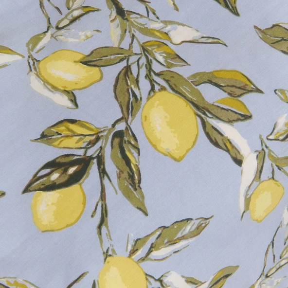 Soft Fresco Çift Kişilik Nevresim Takımı - Mavi - 3