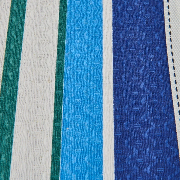 Soft Verano Tek Kişilik Pike Takımı - Mavi / Yeşil - 2
