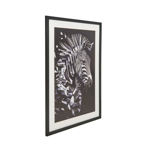 Deco Zebra Tablo - Siyah - 50x70 cm - 3