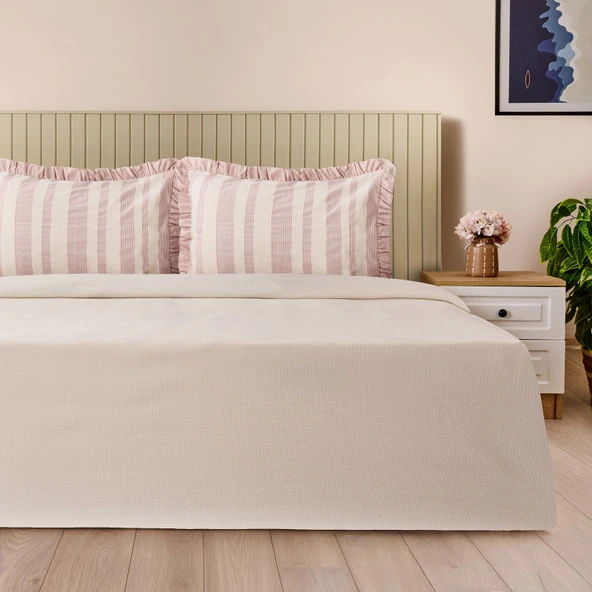 Soft Friluce Çift Kişilik Pike Seti - Kiremit ürün görseli