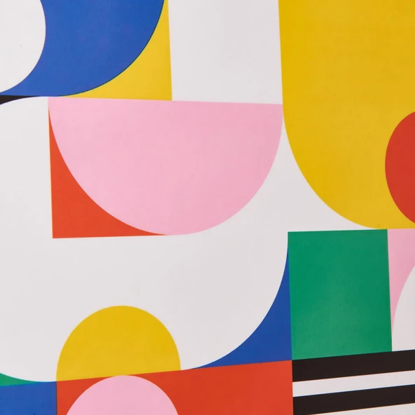 Deco Abstracto Tablo - Renkli - 70x50 cm - 3