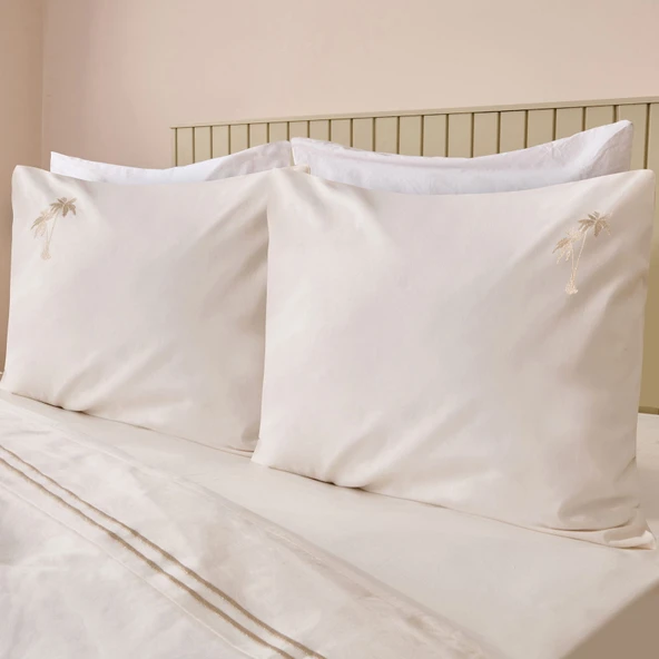 Soft Ravela Çift Kişilik Nevresim Takımı - Krem - 2