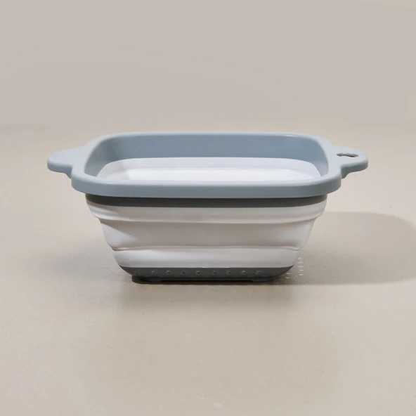 Akordeon Kare Süzgeç - Gri - 2