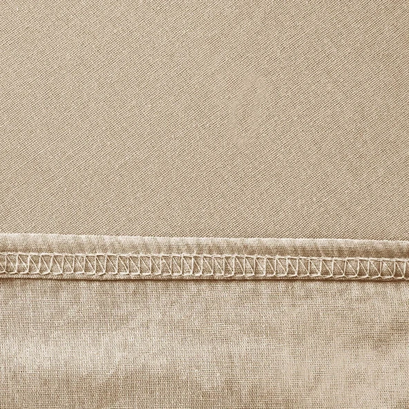 Soft Basic Çift Kişilik Lastikli Çarşaf - Bej - 180x200 cm - 3