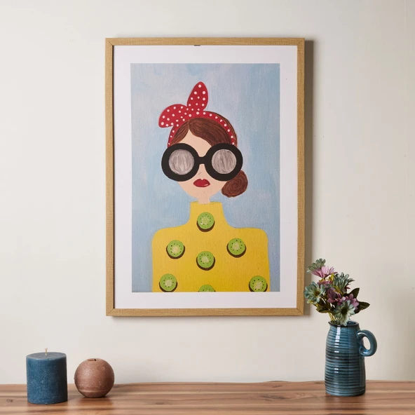 Deco Pañuelo Tablo - Renkli - 70x50 cm