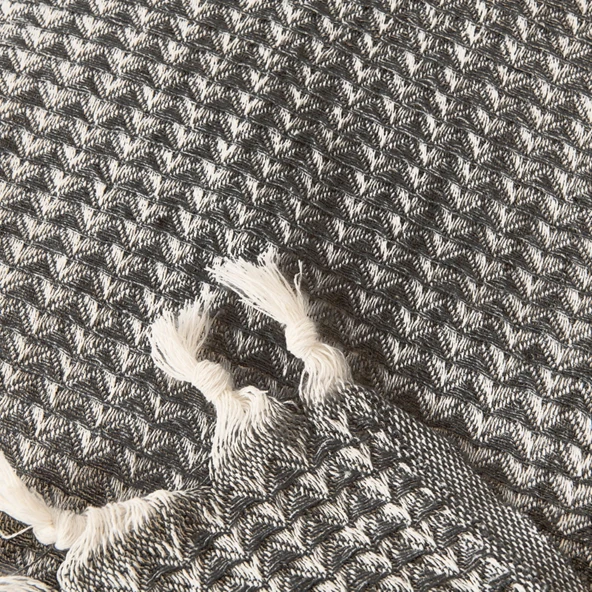 Soft Punto Çift Kişilik Yatak Örtüsü - Siyah - 200x230 cm - 3