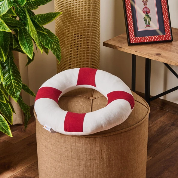 Soft Can Simidi Figürlü Yastık - Beyaz - 36x36 cm ürün görseli 1