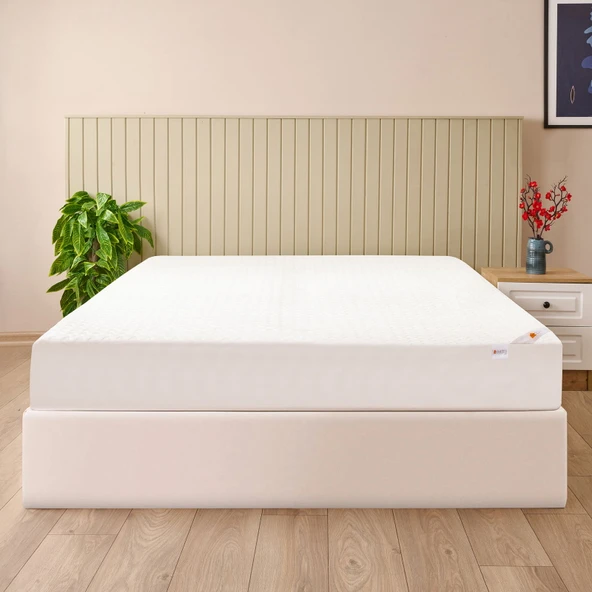 Soft Fitted Çift Kişilik Serinletici Alez - Beyaz - 160x200 cm ürün görseli 1