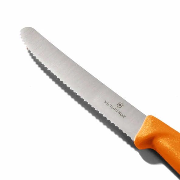 6.7836.L119 Tırtıklı Domates ve Sosis Bıçağı - Turuncu - 11 cm - 3