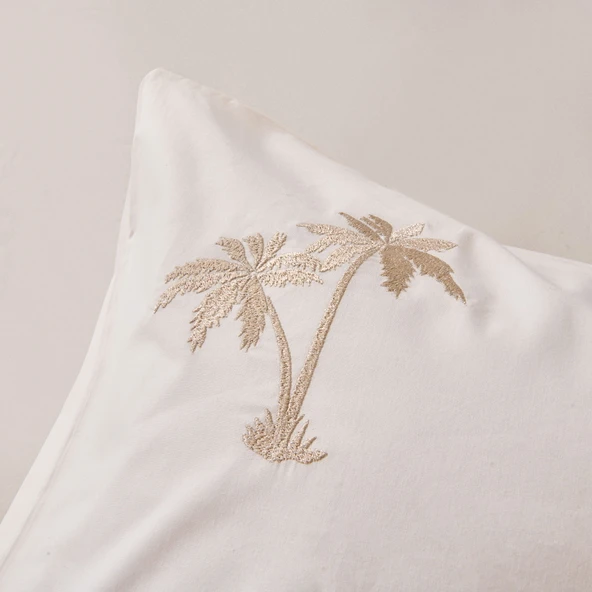 Soft Ravela Çift Kişilik Nevresim Takımı - Krem - 3