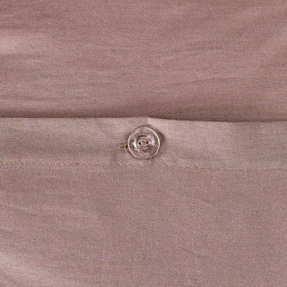 Soft Çift Kişilik Nevresim Takımı - Kahverengi - 3