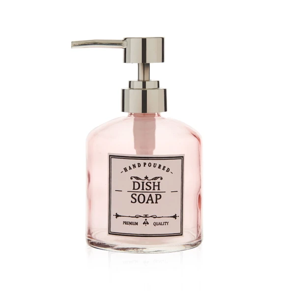 Dish Soap Cam Sıvı Sabunluk - Asorti - 13x9 cm - 2