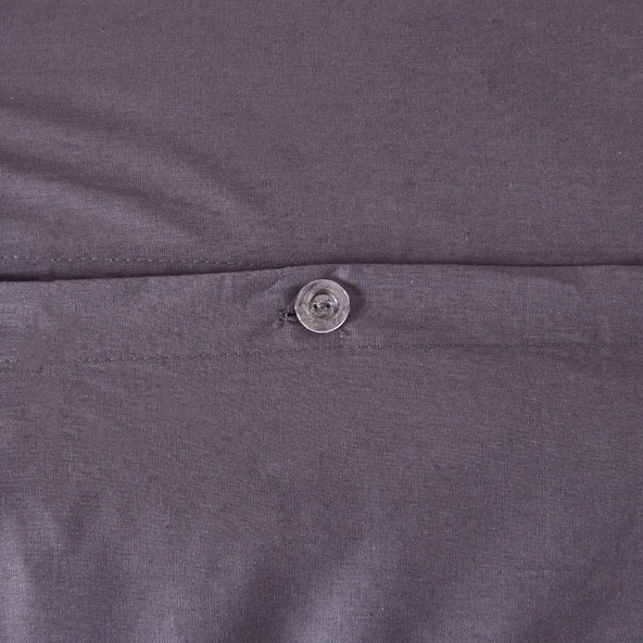 Soft Oxford Yastıklı Çift Kişilik Nevresim Takımı - Antrasit - 3