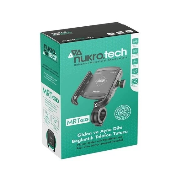 Nukrotech MRT CITY Motosiklet Telefon Tutucu ürün görseli