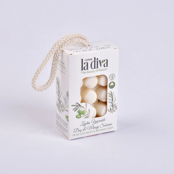Diva Zeytin Yapraklı Duş ve Masaj Sabunu - Beyaz - 120 gr - 2