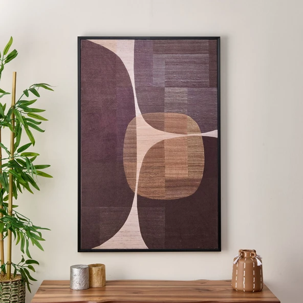 Deco Kane Tablo - Kahverengi - 90x60 cm