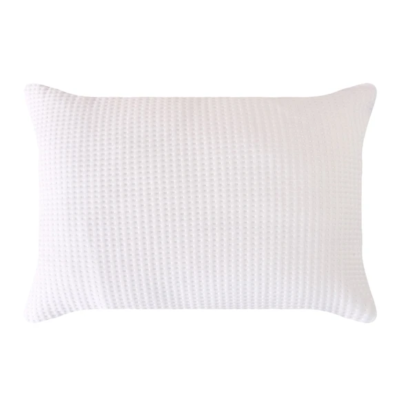 Soft Thunder Kapitoneli Yastık Alezi - Beyaz - 50x70 cm - 3