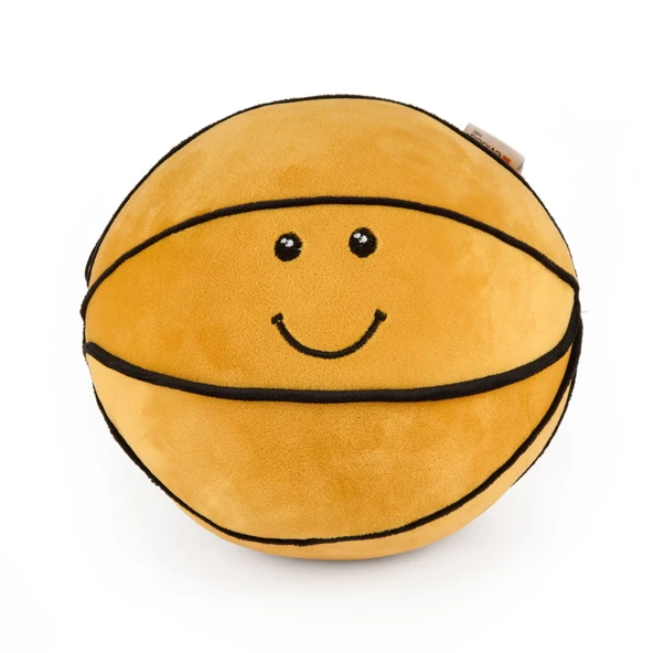 Soft Basket Topu Figürlü Yastık - Turuncu - 75x75 cm - 2