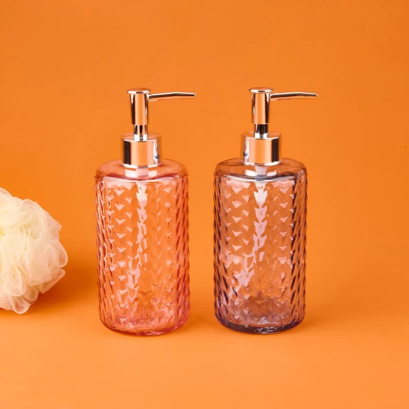 Star MNB03672 Cam Sıvı Sabunluk - Asorti - 20 cm - 3