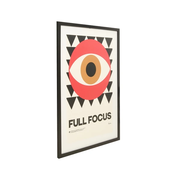 Deco Full Focus Tablo - Kırmızı / Siyah - 50x70 cm - 3