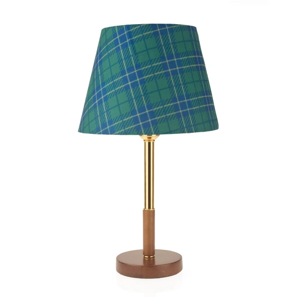Lighting Ekose Desenli Abajur - Yeşil - 50 cm - 3
