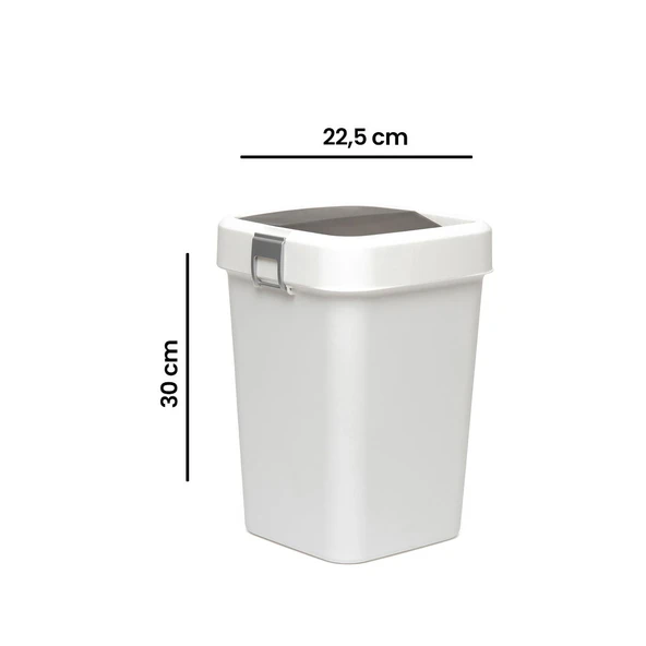 Comfort Dust Bin Beyaz Çöp Kovası - 8 lt - 2