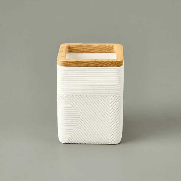 Bath Madera 2'li Banyo Sıvı Sabunluk Seti - Beyaz - 3